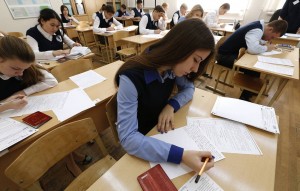 Russia's final-year secondary school students take preliminary exam in literature